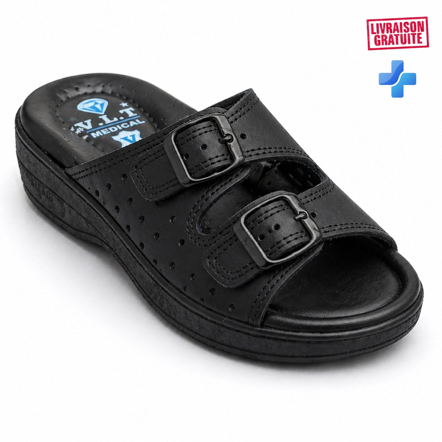 Sandales orthopédiques femme bleu - légères et respirantes