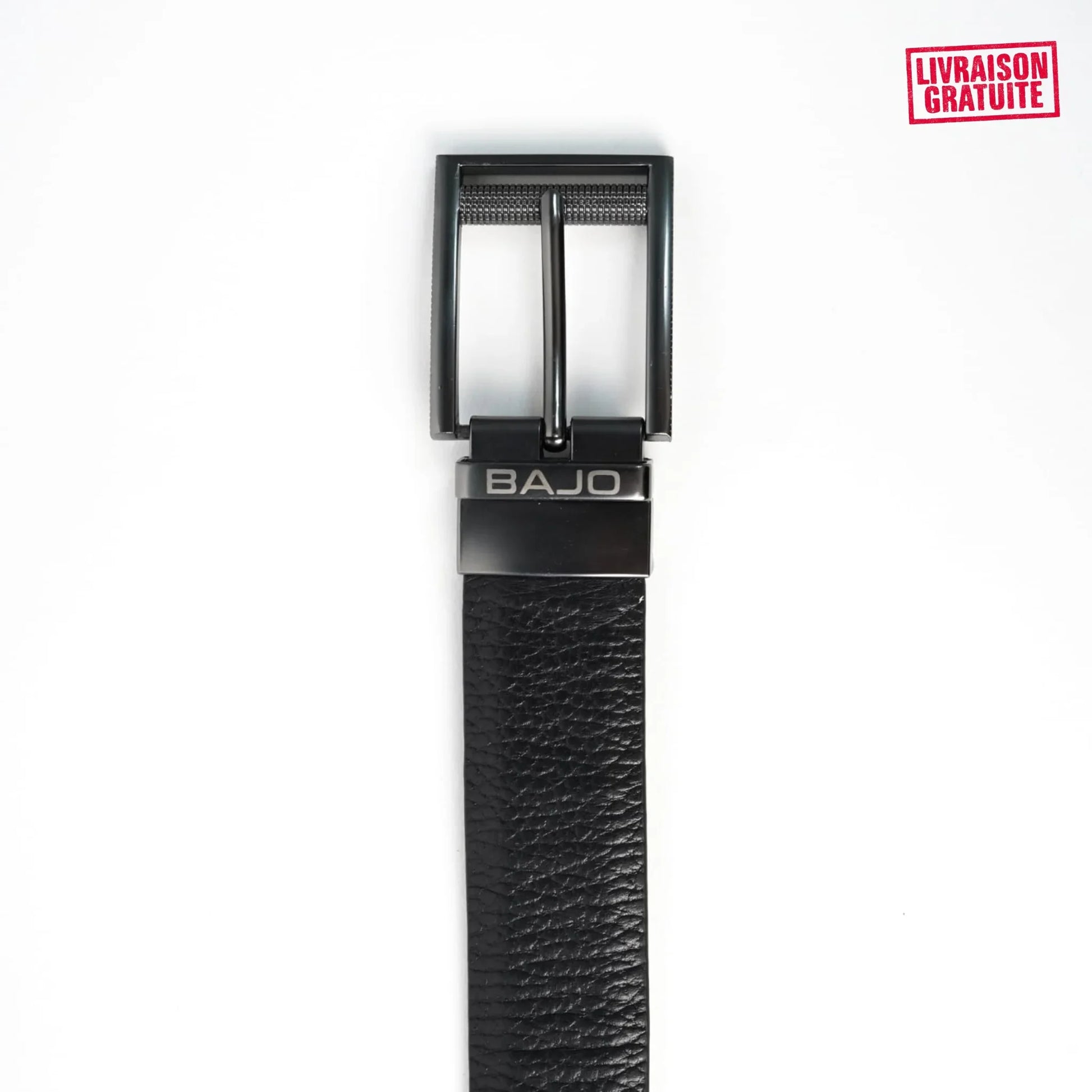 Ceinture Homme Réversible Cuir Véritable – Double Face Noir & Marron - BAJO SHOES