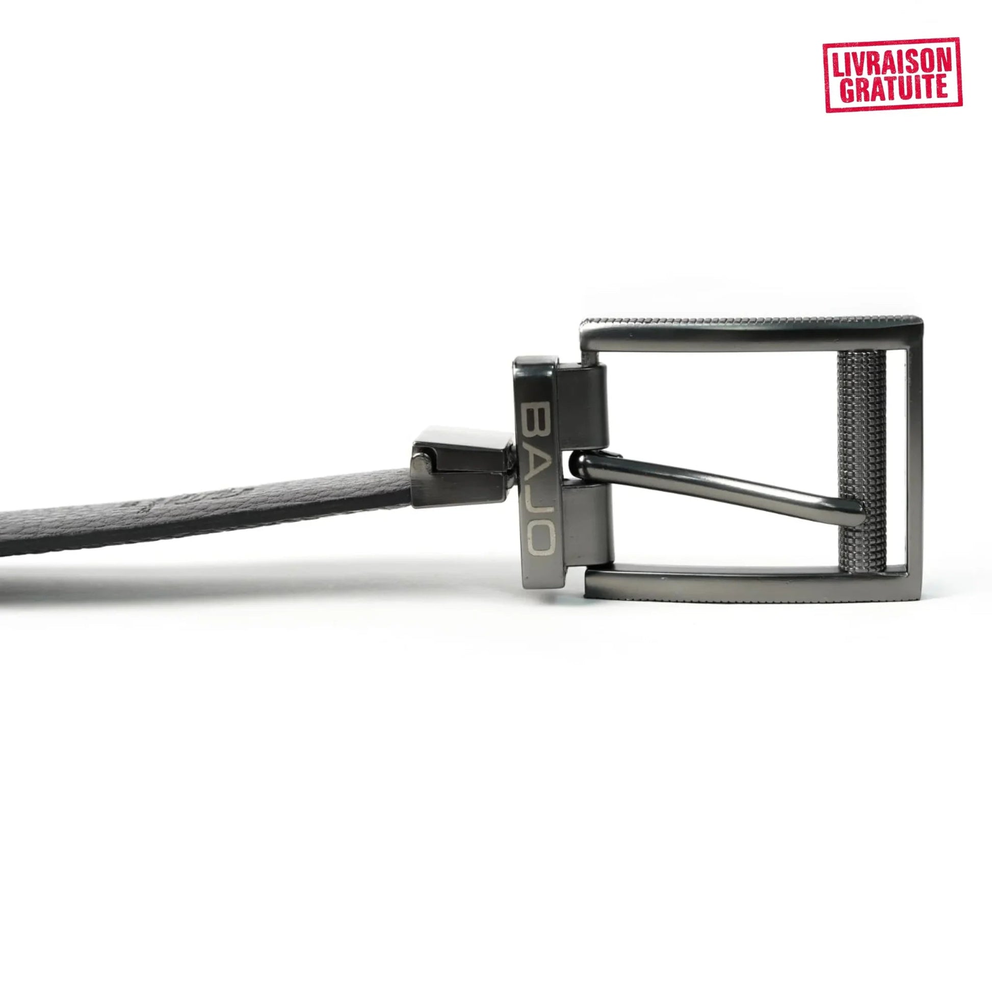 Ceinture Homme Réversible Cuir Véritable – Double Face Noir & Marron - BAJO SHOES