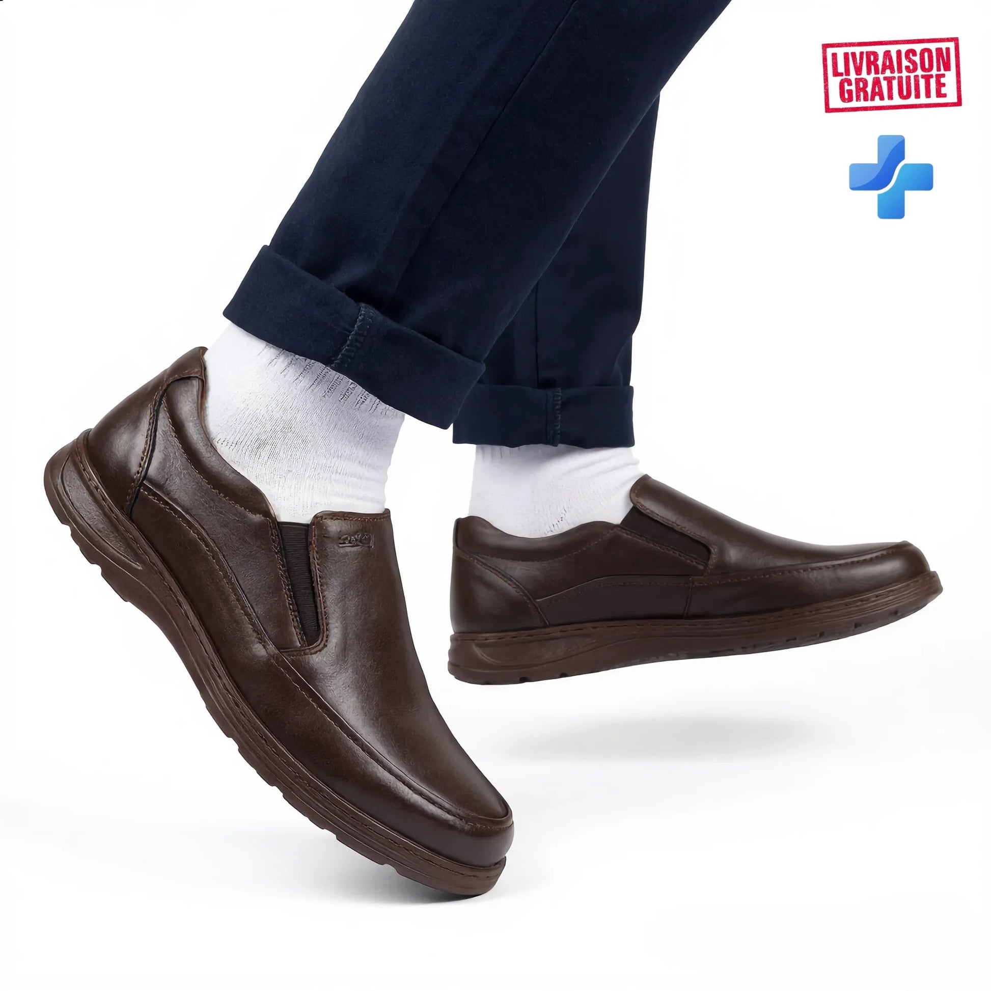 Chaussures de ville confortables : cuir premium et semelle médicale - BAJO SHOES