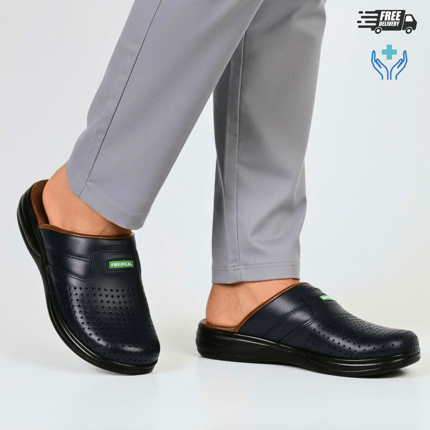 Sabot Médical Homme Cuir (015) - BAJO SHOES