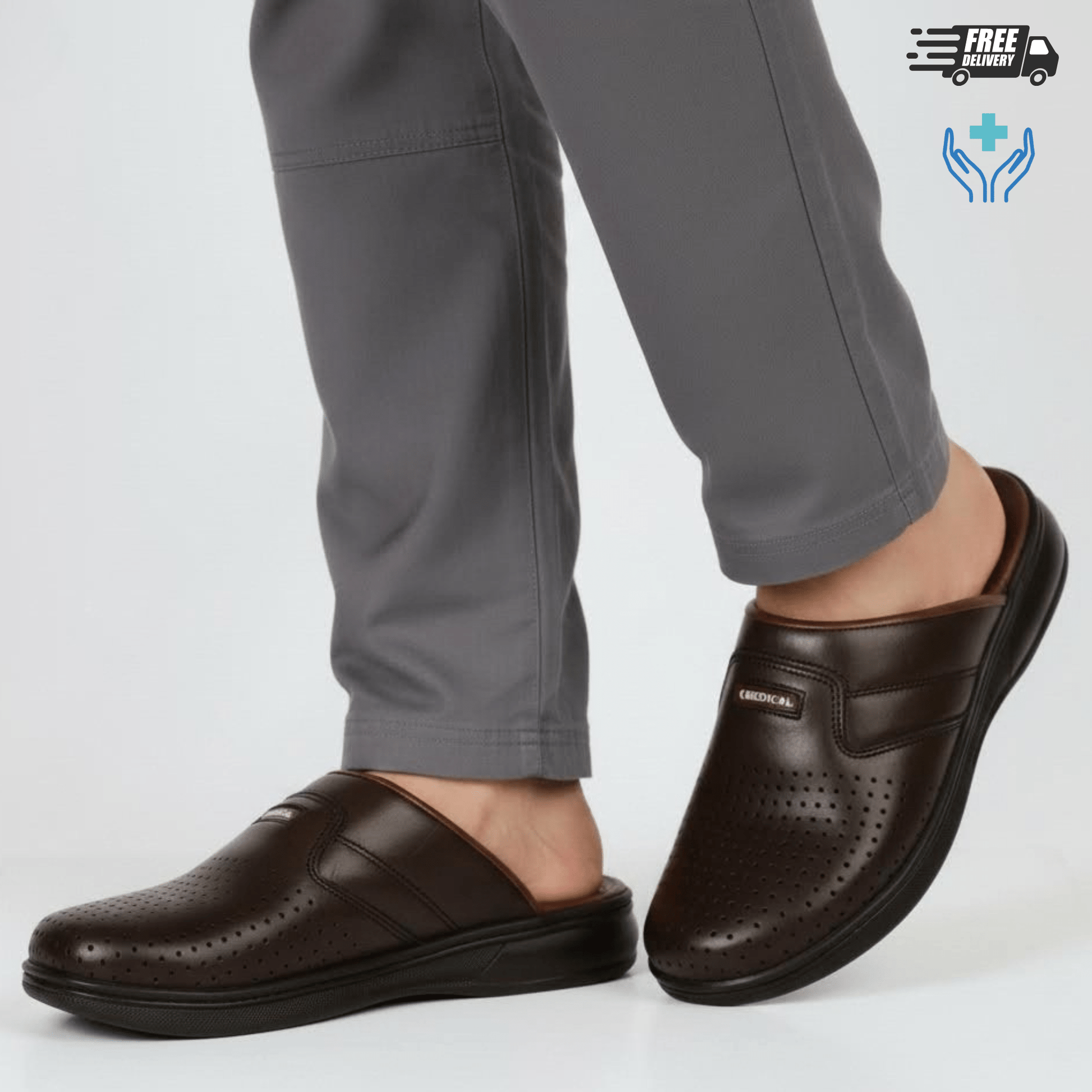 Sabot Médical Homme Cuir (015) - BAJO SHOES