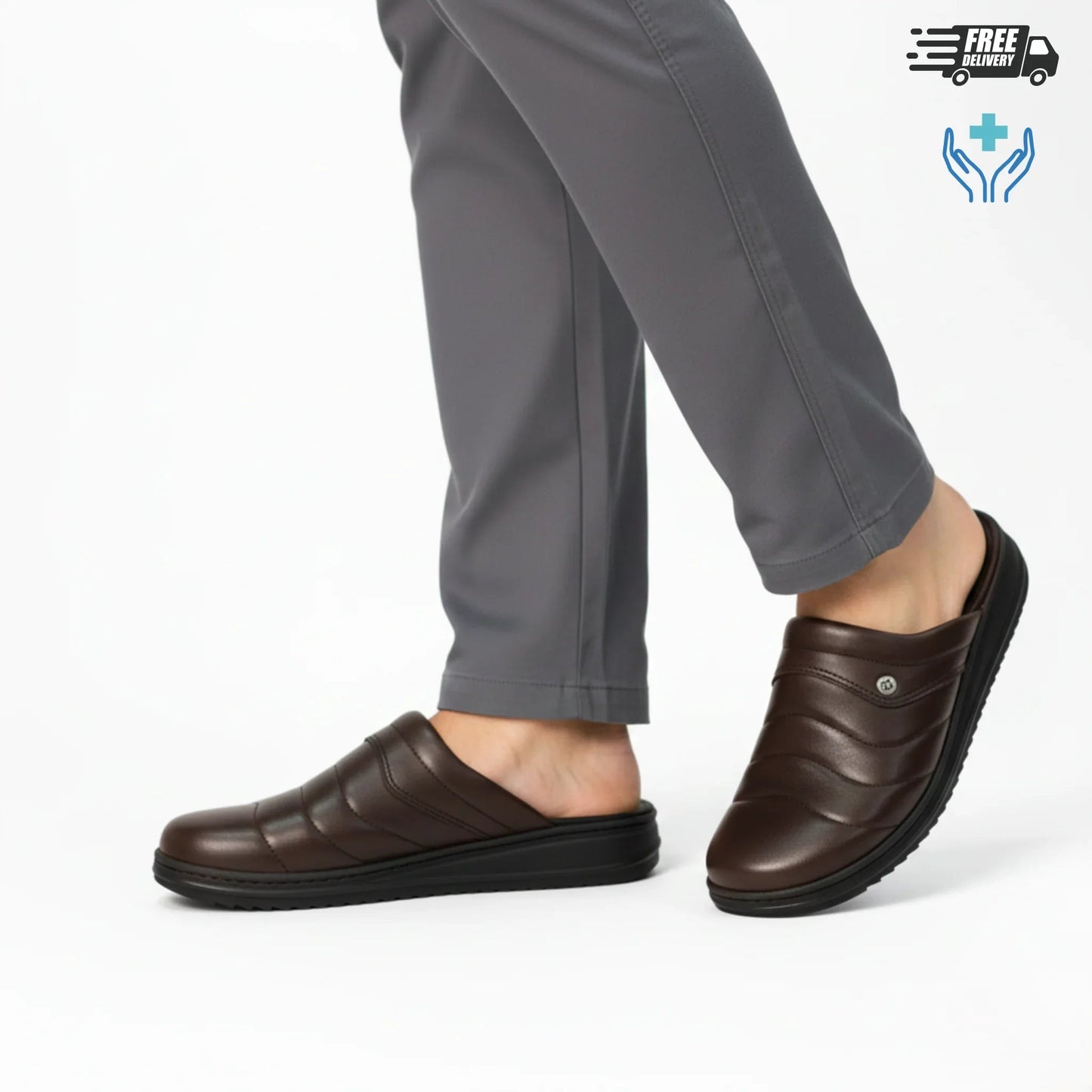 Sabot Médical Homme Cuir (047) - BAJO SHOES