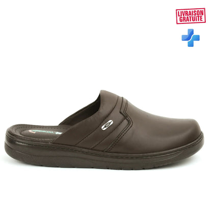 Sabot Médical Homme en Cuir Véritable – Confort Premium (017) - BAJO SHOES